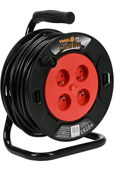 VOREL by YATO Prelungitor tambur, 4 prize, 3x1mm², 40m VOREL
