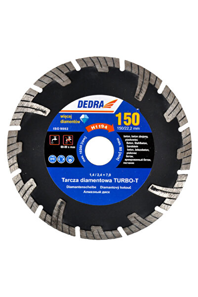 dedra Disc diamantat TURBO-T 250mm H1198E