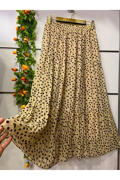 edu collection Patterned chiffon skirt lined