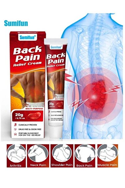 SUMIFUN Back Pain Relief Cream, Ideal for Neck, Arthritis, Shoulder, Muscle &...