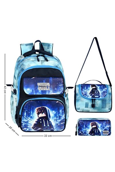 Waddell Rucsac tematic Robloks din piele imprimată pentru școala primară, cu ...