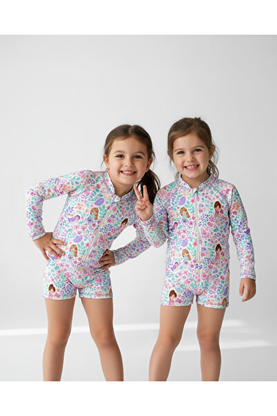 KidZee Lila Romper Rashguard Upf 40 Protection Baby Swimsuit