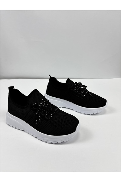 Nubbock Black and White Women's Mesh Spotted Comfortable Lightweight Soft Sol...
