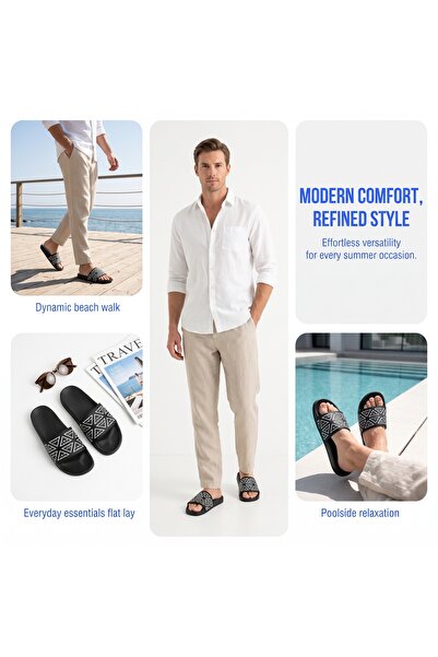 Fuzhoulanyang Men’s Comfortable Summer Sandals, Lightweight Casual Slippers, ...