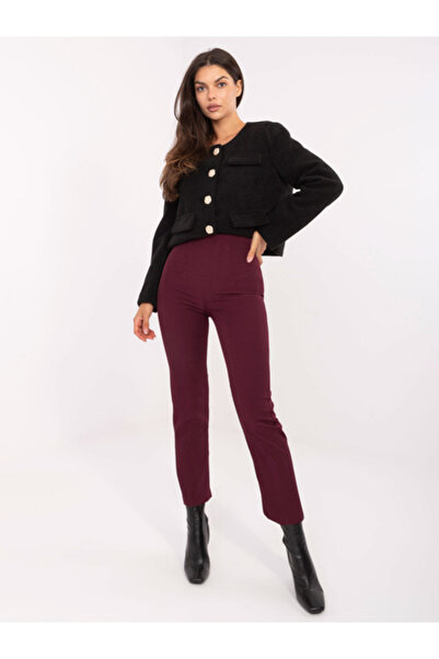 rue parıs Pantaloni Dama, RUE PARIS, Poliester, Elegant, Bordo, model IT-SP-F...