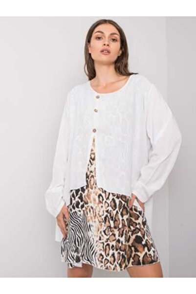 Italy Moda Γυναικείο Φόρεμα, ITALY MODA, Βισκόζη, Φόρεμα oversized, Λευκό, μο...