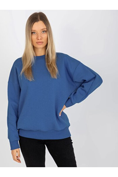 Relevance Women's Sweatshirt, RELEVANCE, Cotton, Long Sleeve, Dark Blue, mode...
