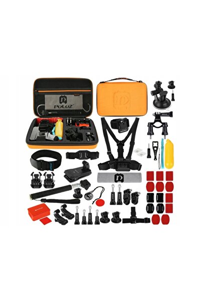 PULUZ Set de cleme și elemente de fixare PKT26 Combo Kits (53 în 1) portocaliu