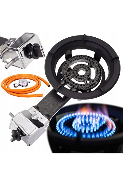 TC Technic Arzător pe gaz tip taburet cu aprindere piezo, aragaz de camping 8...