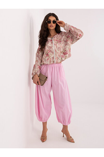 Italy Moda Women's Pants, ITALY MODA, Cotton, Light Pink, model IT-SP-FL10309...