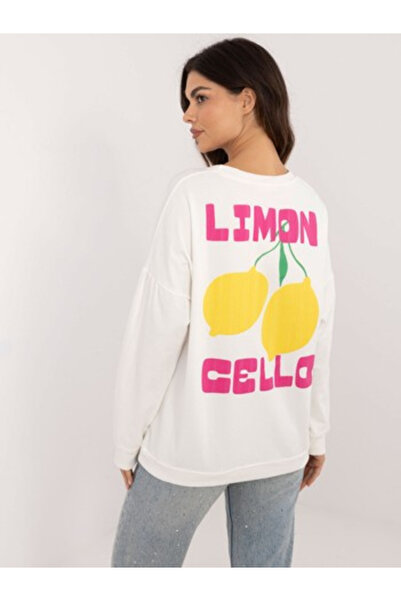 Italy Moda Bluza Dama, ITALY MODA, Bumbac, Maneca lunga, Ecru, model DHJ-BZ-8...
