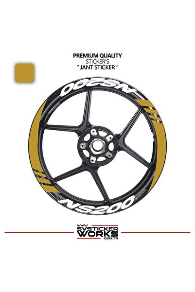 ARONA Bajaj pulsar ns200 wide rim cover sticker decal model 16-piece set - hi...