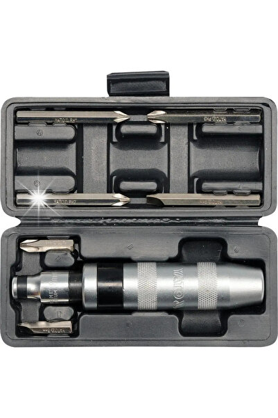 yato Șurubelniță metalică cu capete interschimbabile + 6 biți cu carcasă