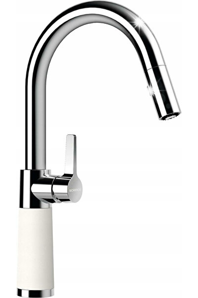 Schock Baterie de bucătărie pe coloană SC-520 555120 Alb Alamă