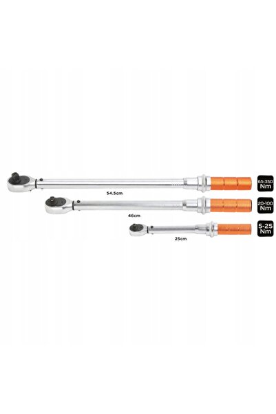 NEO Tools Chei dinamometrice 1/4', 3/8', 1/2' 3 buc. NEO