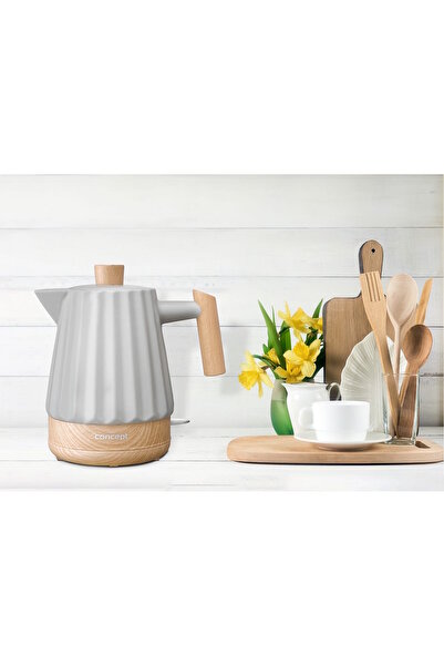Concept Fierbător electric ceramic gri lemn 1,5L 1500W RK-0091