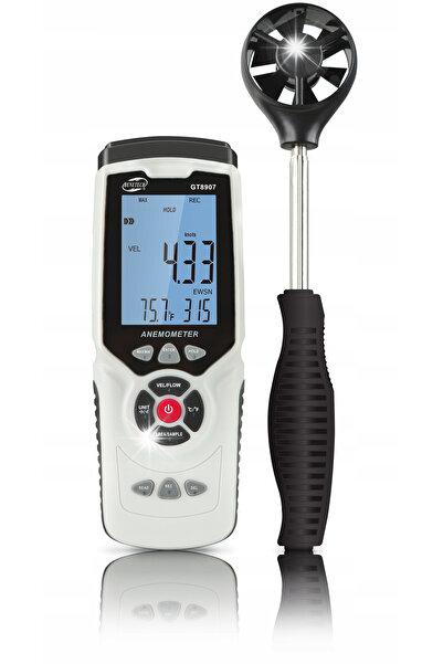 Benetech Anemometru, indicator de vânt pentru climatizare și ventilație, de e...