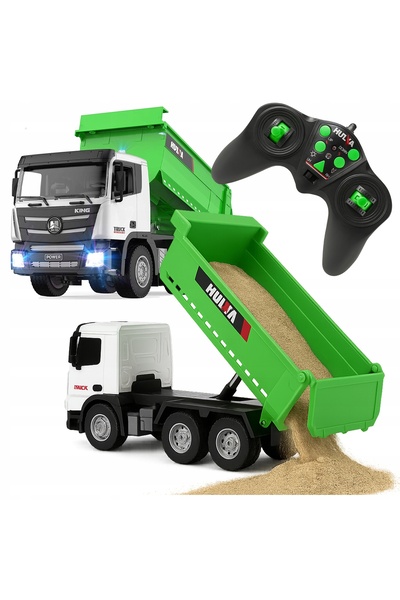 Stator Mașină Telecomandată Camion Basculant Pilot RC 2.4GHz Lumini