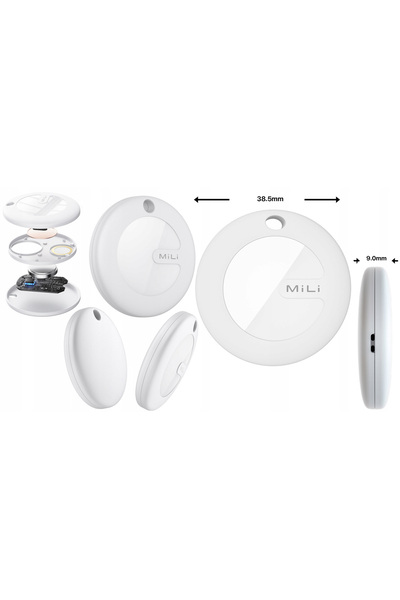 MiLi 4x Localizator GPS MiTag DUO Android iOS pentru rucsac, chei, bagaje