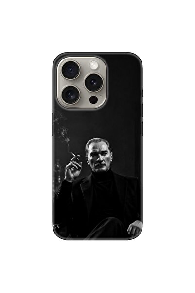 TeknoBAstore İphone 14 Pro Uyumlu Darbe Emici Atatürk Görselli kılıf