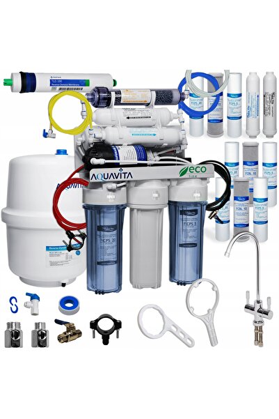 Aqua Vita Osmoza RO7 Filtru de apă Ionizator REDOX -400 mV + Pompă de presiun...