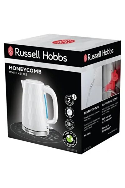 RUSSELL HOBBS Fierbător electric Honey Comb 26050-70 2400W 1,7L alb