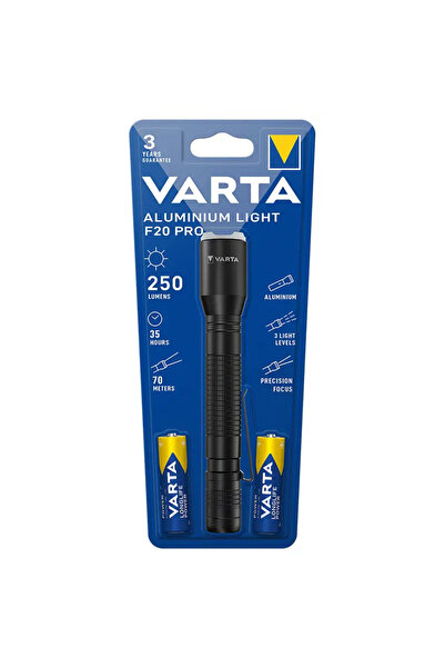 OEM LED flashlight Aluminum Light F20 PRO VARTA 16607 4W 250lm 2xAA included