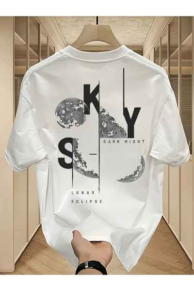 121 Men's 100% T-Shirt, Casual Print Round Collar Sport Travel Tee, Machine W...