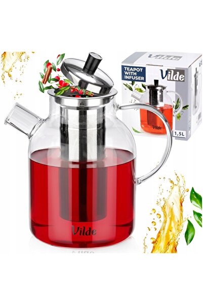 Vilde Ceainic cu infuzor și sită pentru ceai de plante, 1,5L