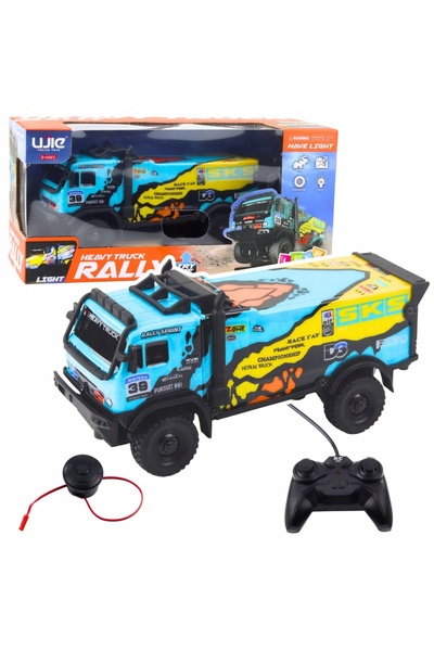 LeanToys Camion RC Albastru - Controlat prin Telecomandă cu Claxon