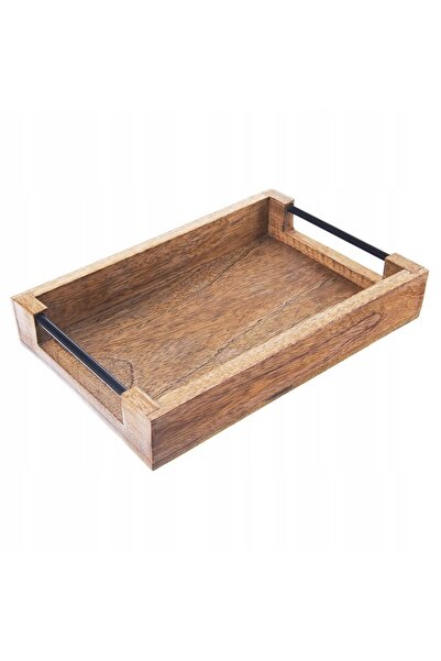 Orion Tavă de servire pentru micul dejun, din lemn, 30,5x20,5x6 cm