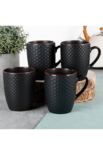 Vilde Set de 4 căni mari pentru băuturi, cafea, ceai, set cadou