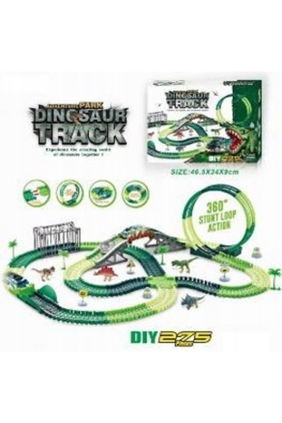 Nobo Kids MEGA TOR CIRCUIT DE CURSE DINOZAUROVIC PARK MAGIC AUTOCARTEȘTI PIST...