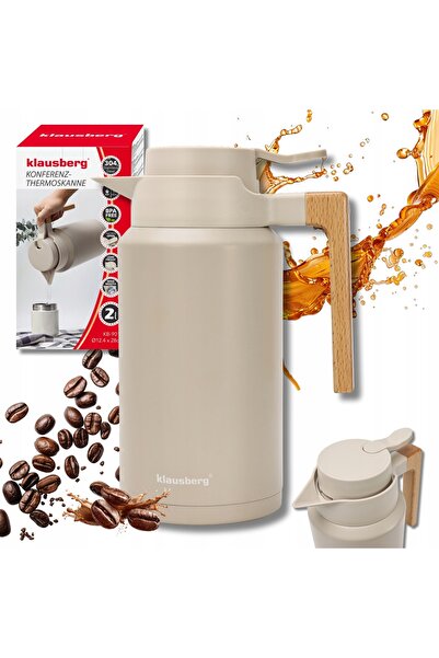 Klausberg Termos tip cană pentru cafea și ceai, 2L, KB-9014