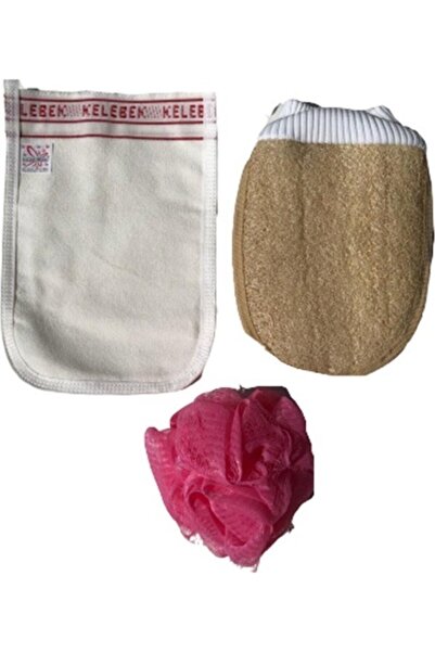 Bora Kelebek Kese File Top Lif Elasticized Pumpkin Fiber 3 Piece Set Shower