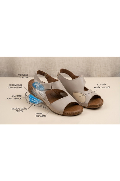 Roy Jones Roy&Jones Women's Anatomical/Bone Supported Sandals K500-101