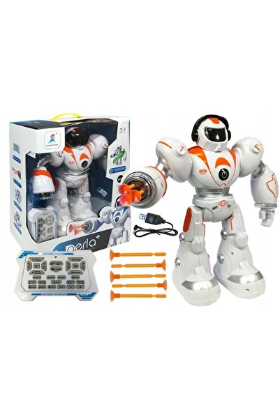 LeanToys Robot telecomandat R/C care trage cu proiectile