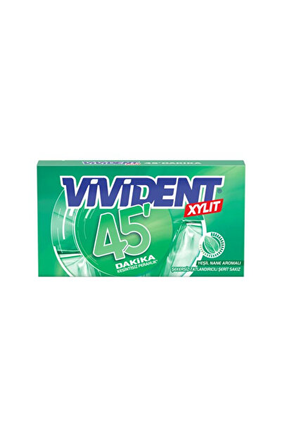 Vivident CÜZDAN 45 DAKİKA YEŞİL NANE AROMALI SAKIZ 26 GR *18'Lİ