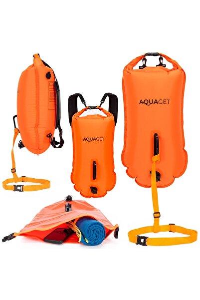 SERSIMO Sac de siguranță gonflabil pentru înot, tip rucsac, impermeabil, 35 L...