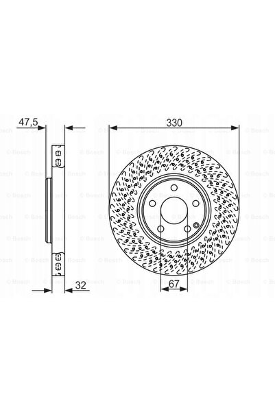 Boschen Disc de frână BOSCH SISTEM DE FRÂNARE 0 986 479 334