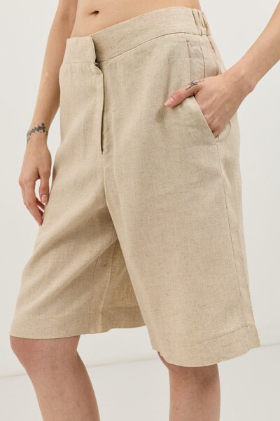 Antioch Natur Linen Blend Relaxed Women's Shorts