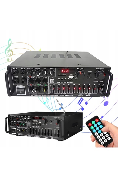 bedee WZMACNIACZ DIGITAL HIFI BLUETOOTH 5.0 SISTEM AUDIO DE ACASĂ RADIO FM