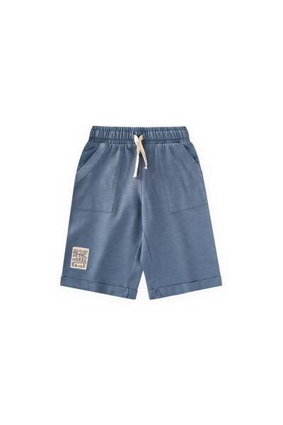 Cigit Label Detailed Capri 2-8 Years Indigo Blue