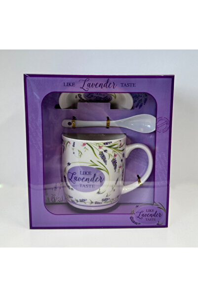 velve Set cana din ceramica Energy Mug, 300ml, cu lingurita si farfurie din c...