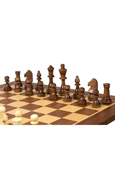 Sunrise Chess & Games Tournament chess Top Bottom Set no. 4 - 40 mm chessboar...