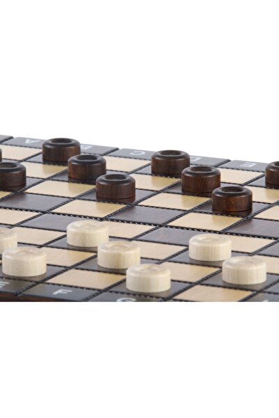Sunrise Chess & Games Wooden chess Top Bottom Set for school - chess + checke...