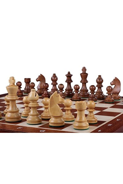 Sunrise Chess & Games Tournament Chess Top Bottom Set No. 5 (intarsia) - Germ...