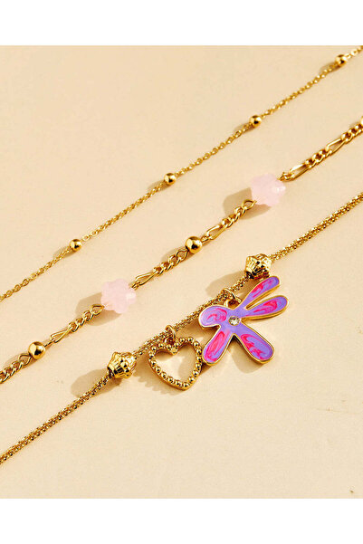 REDTAG Women Gold Embellished Bracelet Set Of 3