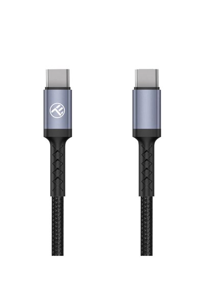 OEM Tellur Καλάθι USB‑C σε USB‑C Καλώδιο, 60 W PD, 3 Α, 1 m – Μαύρο