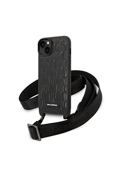 OEM Karl Lagerfeld Monogram Plaque Logo PU Leather Case Θήκη προστασίας από δ...
